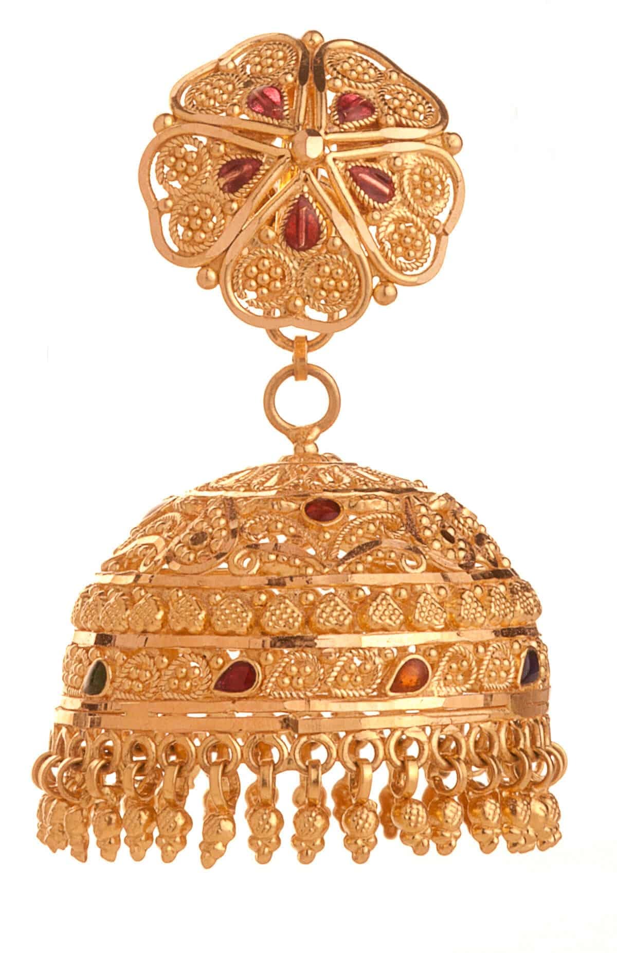 Gold earring design — V Chetty Jewellery Vellore