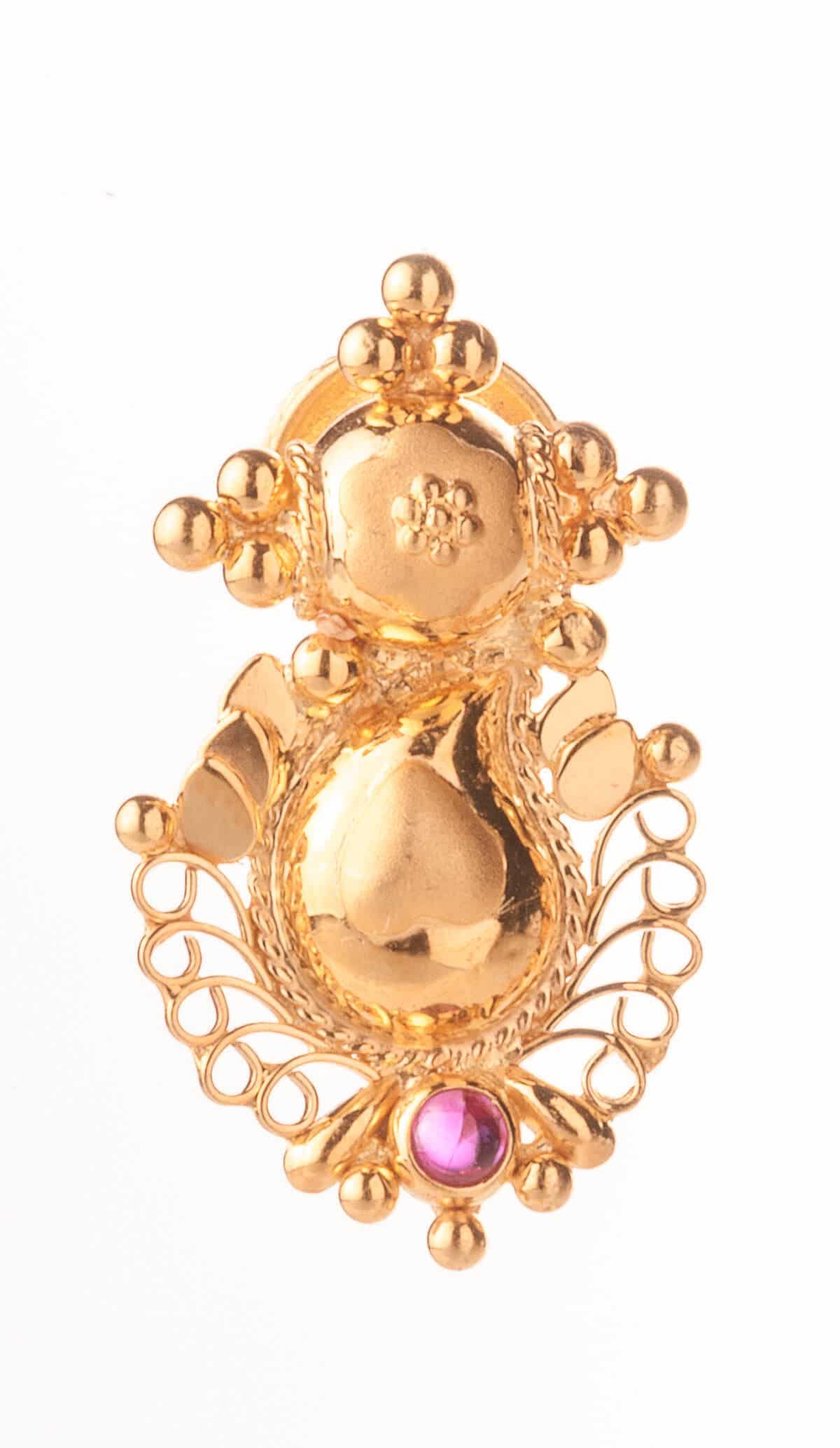 Gold earring design — V Chetty Jewellery Vellore