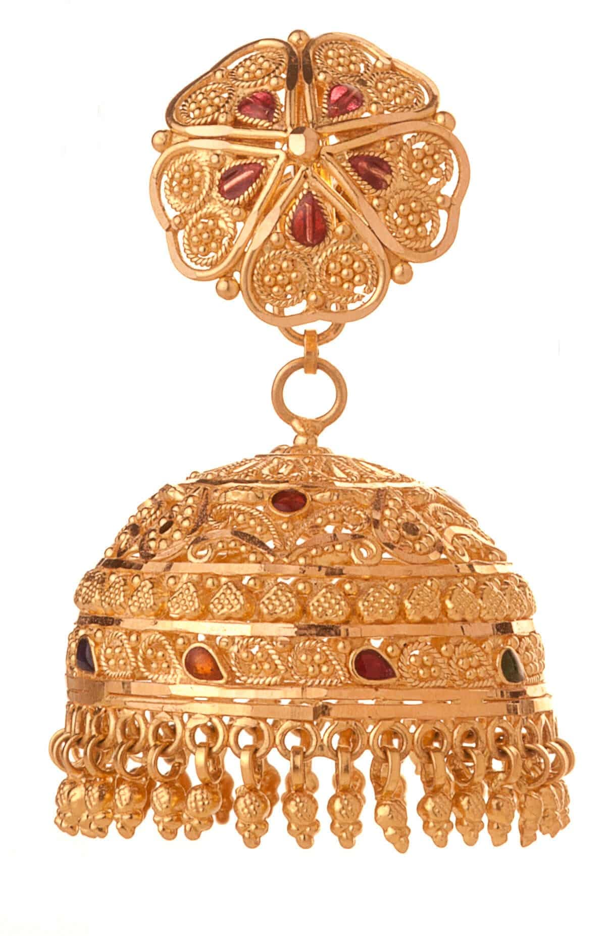 Gold earring design — V Chetty Jewellery Vellore