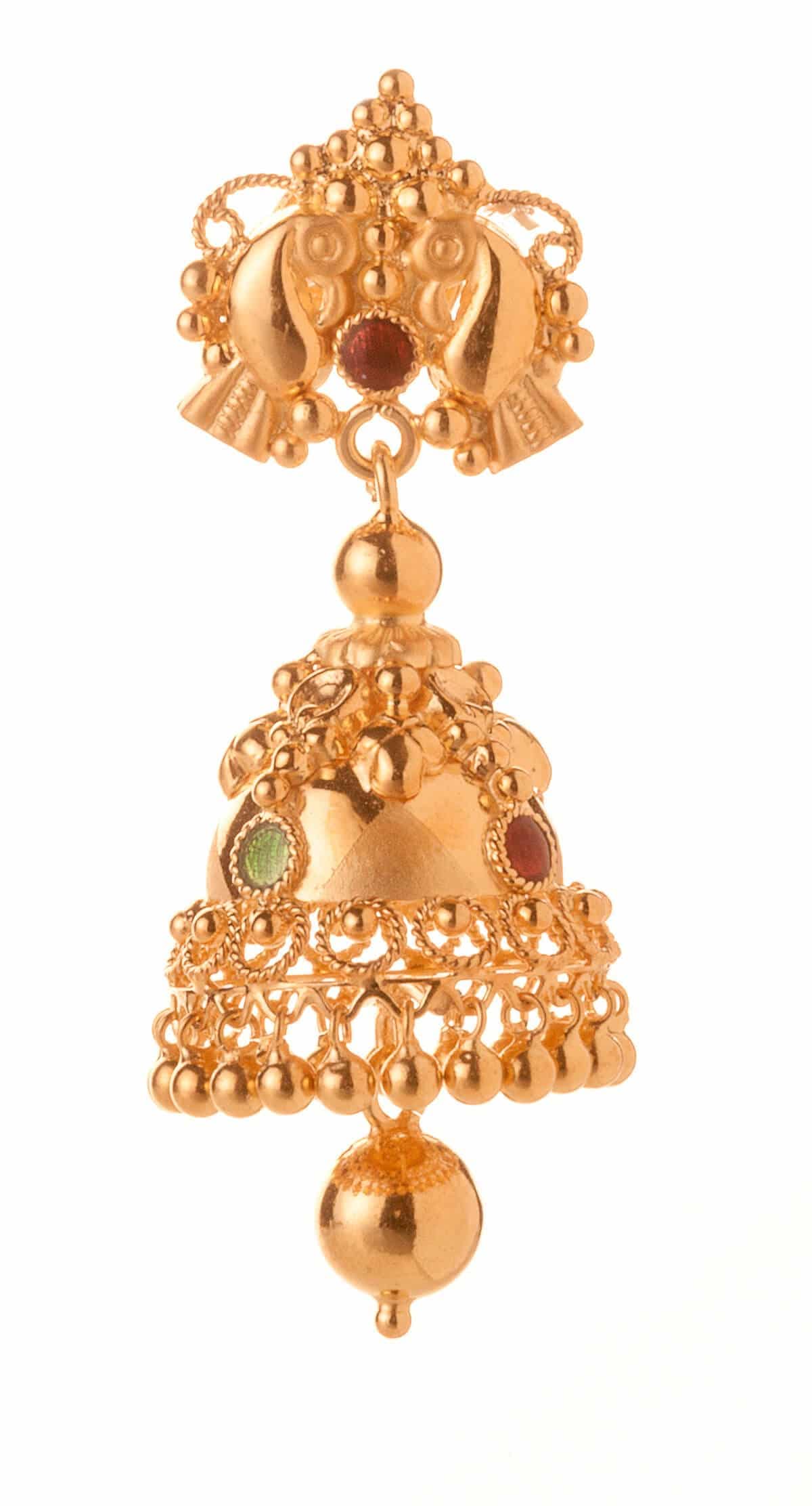 Gold earring design — V Chetty Jewellery Vellore