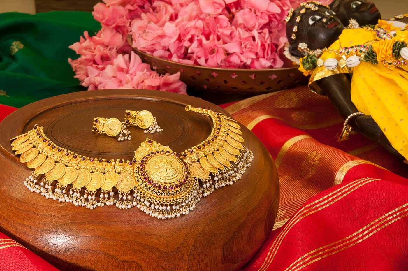 Gold necklace design — V Chetty Jewellery Vellore