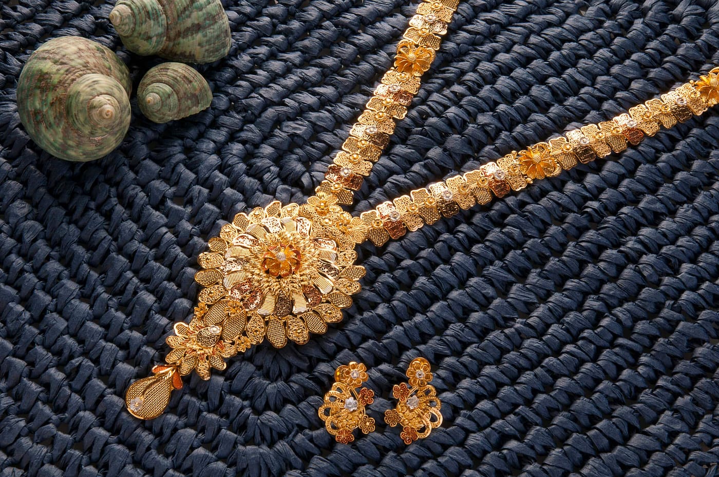 Gold necklace design — V Chetty Jewellery Vellore